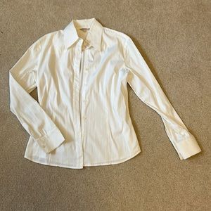 G2000 white collared shirt size 8